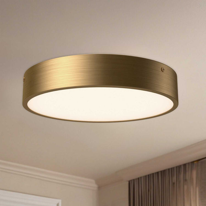 Alora Canada - FM554011AG-5CCT - LED Flush Mount - Adelaide - Aged Gold