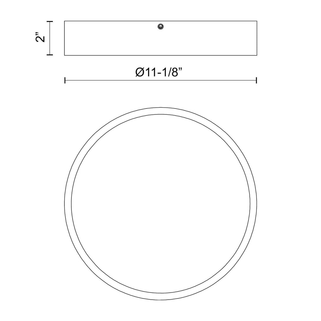 Alora Canada - FM554011AG-5CCT - LED Flush Mount - Adelaide - Aged Gold