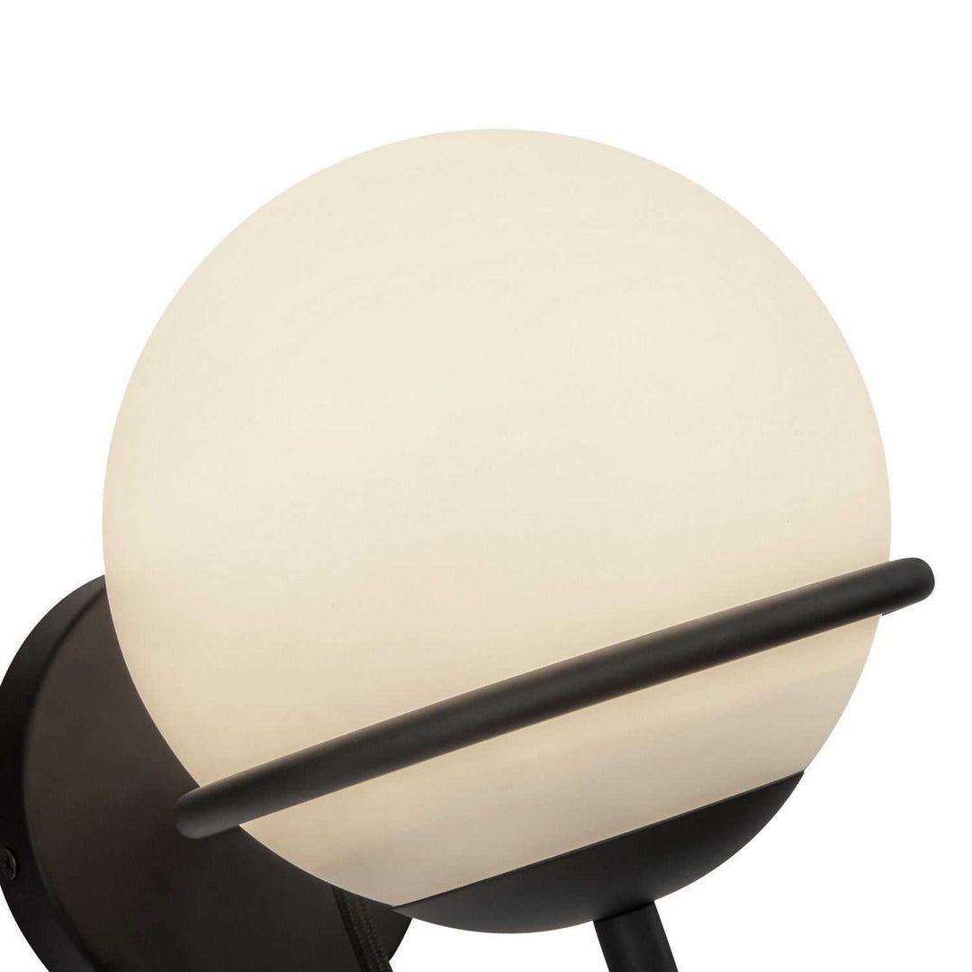 Alora Canada - WV458107MBOP - One Light Wall Vanity - Alba - Matte Black/Opal Glass