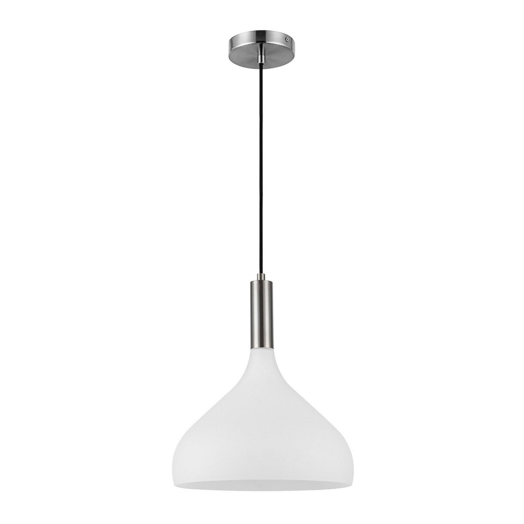 Alora Canada - PD532312BNOP - One Light Pendant - Belleview - Brushed Nickel/Opal Glass
