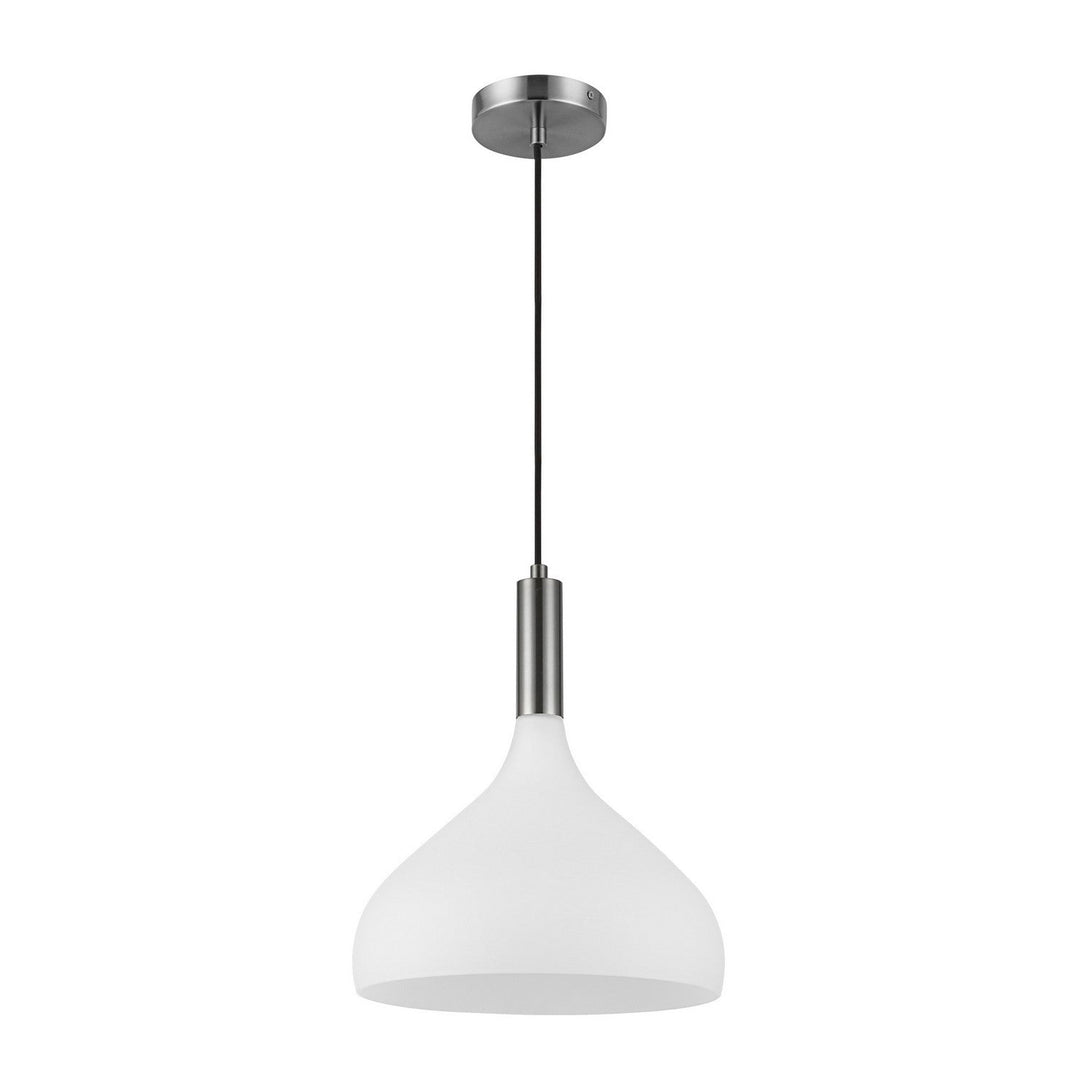 Alora Canada - PD532312BNOP - One Light Pendant - Belleview - Brushed Nickel/Opal Glass