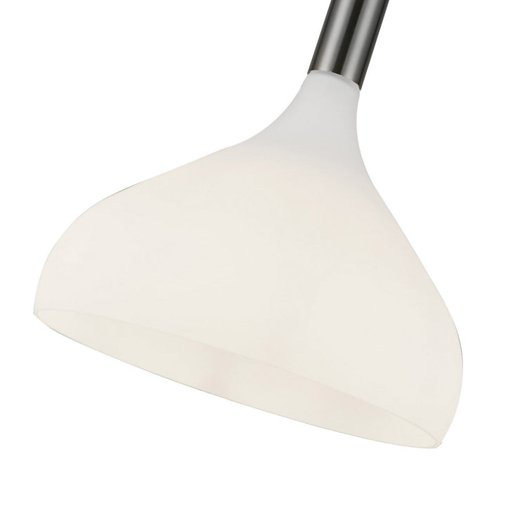 Alora Canada - PD532312BNOP - One Light Pendant - Belleview - Brushed Nickel/Opal Glass