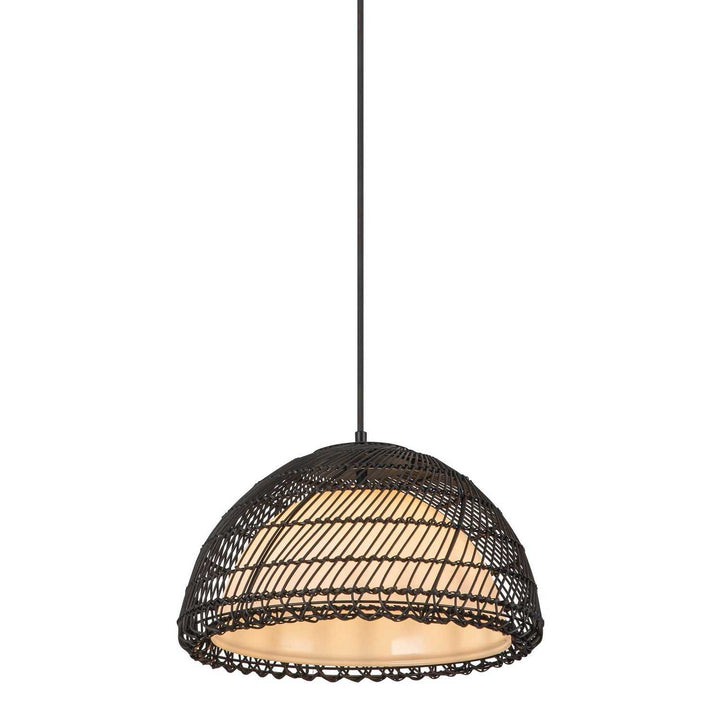 Alora Canada - PD631416MBOP - One Light Pendant - Bondi - Matte Black/Opal