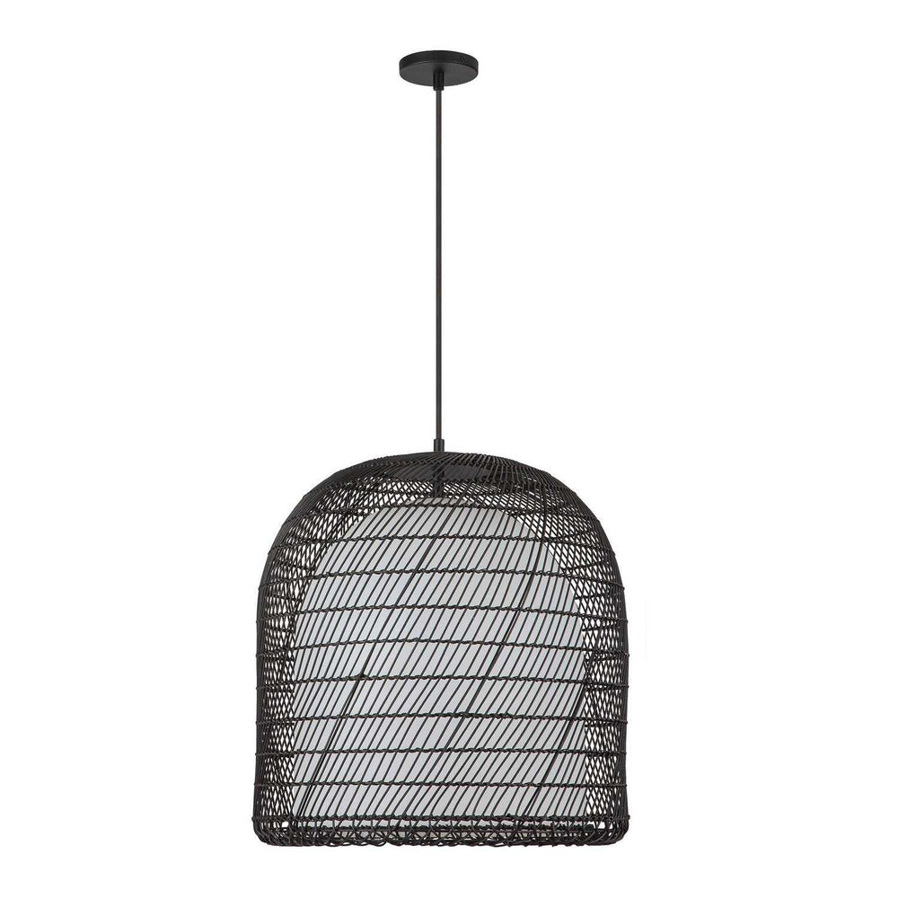Alora Canada - PD631920MBOP - One Light Pendant - Bondi - Matte Black/Opal Glass