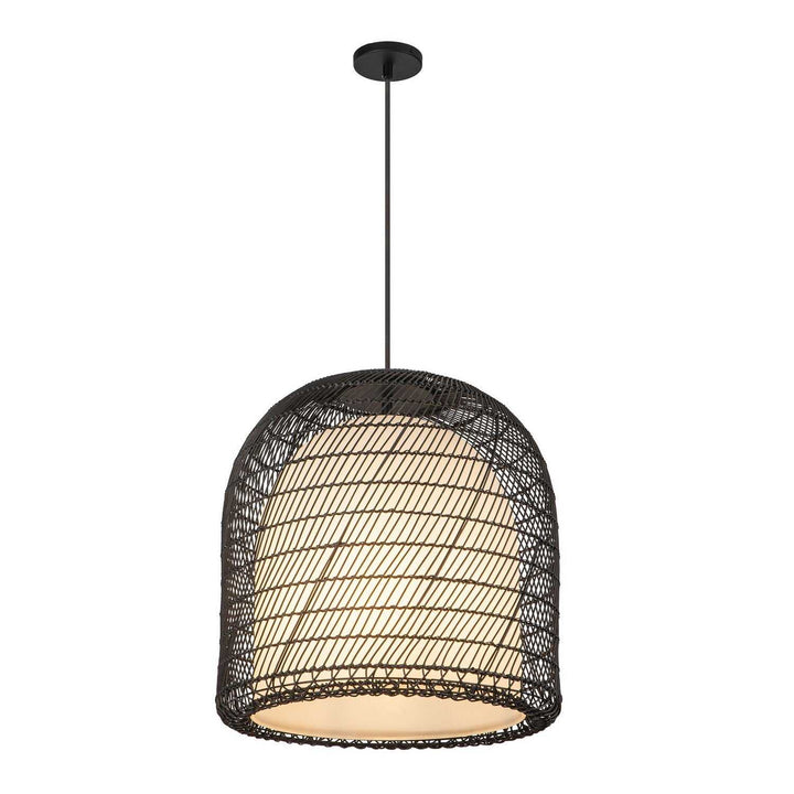 Alora Canada - PD631920MBOP - One Light Pendant - Bondi - Matte Black/Opal Glass