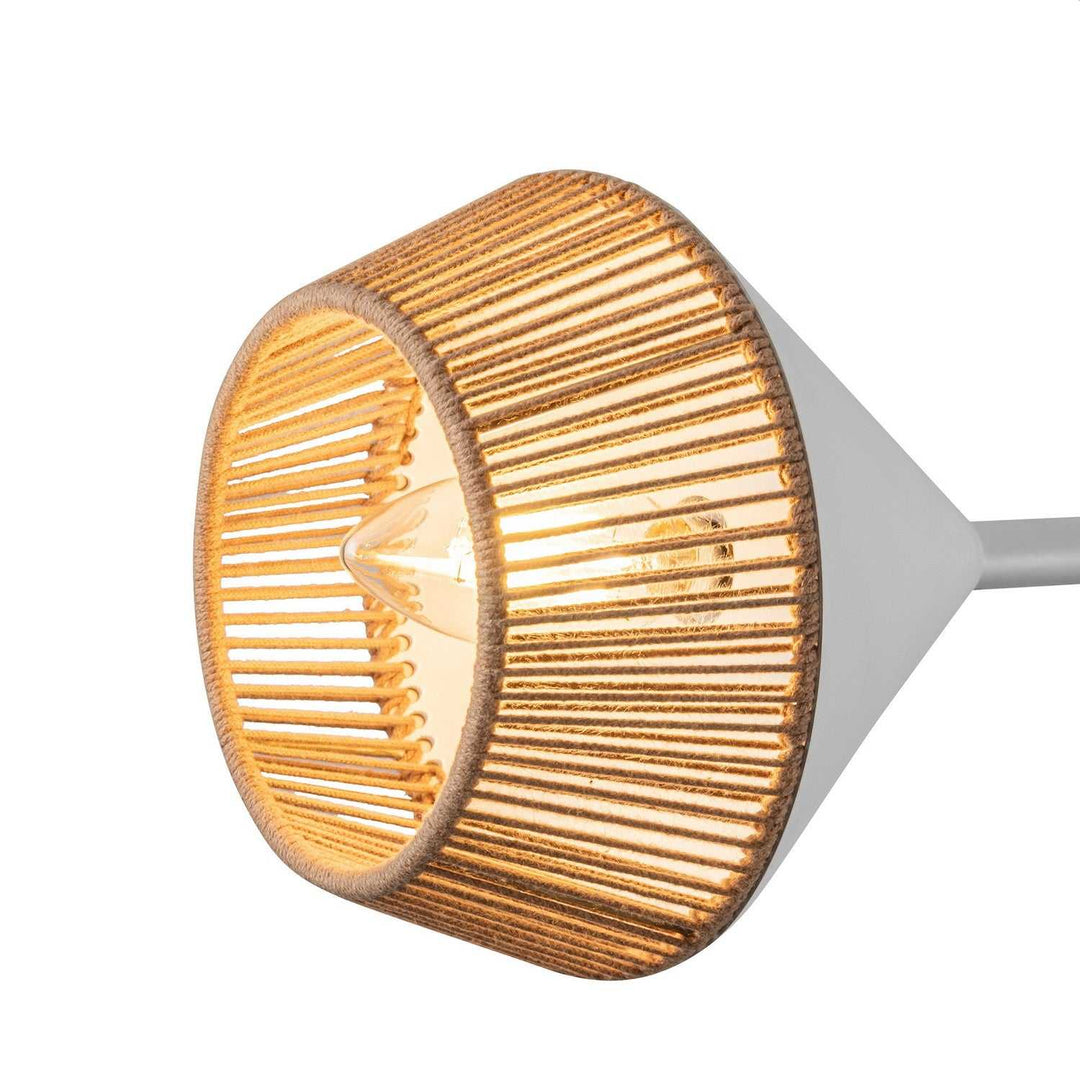 Alora Canada - CH633638WHBR - Six Light Chandelier - Daphne - White/Brown Cotton Rope