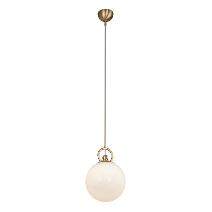 Alora Canada - PD407910BGGO - One Light Pendant - Fiore - Brushed Gold/Glossy Opal Glass