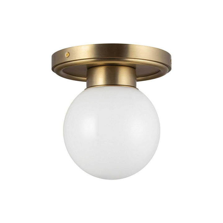 Alora Canada - SF407306BGGO - One Light Semi-Flush Mount - Fiore - Brushed Gold/Glossy Opal Glass