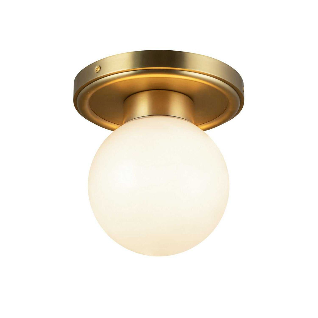 Alora Canada - SF407306BGGO - One Light Semi-Flush Mount - Fiore - Brushed Gold/Glossy Opal Glass