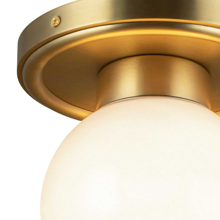 Alora Canada - SF407306BGGO - One Light Semi-Flush Mount - Fiore - Brushed Gold/Glossy Opal Glass