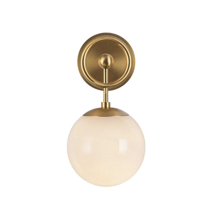 Alora Canada - WV407306BGGO - One Light Wall Vanity - Fiore - Brushed Gold/Glossy Opal Glass
