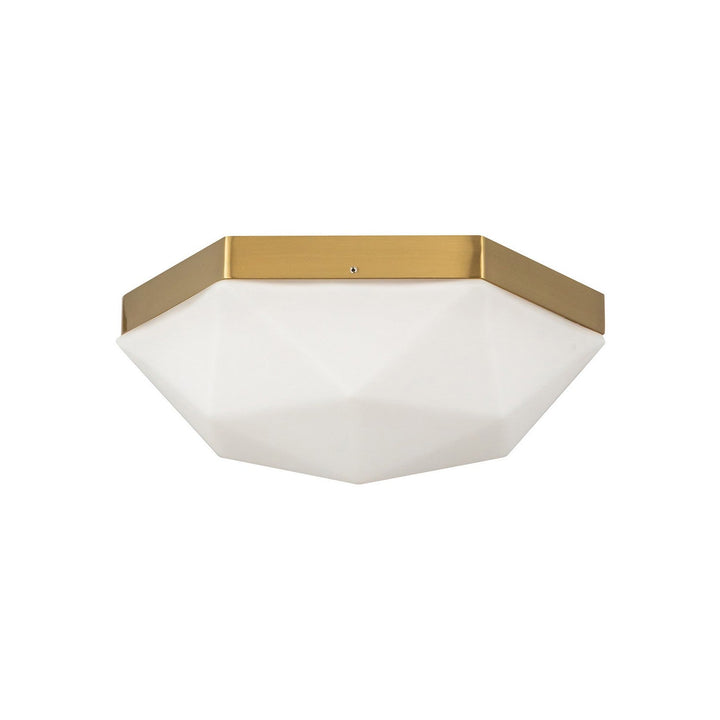 Alora Canada - FM424512BGOP - Two Light Flush Mount - Krysta - Brushed Gold/Opal Glass