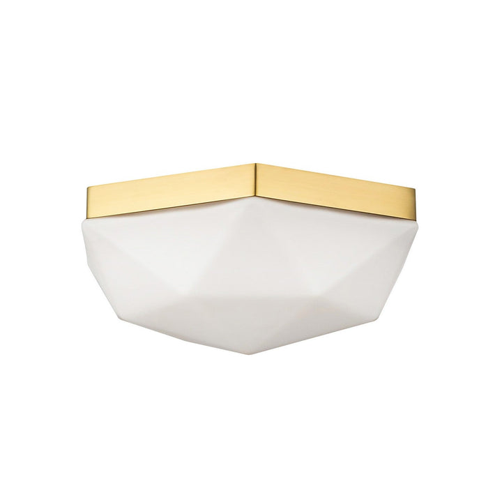 Alora Canada - FM424512BGOP - Two Light Flush Mount - Krysta - Brushed Gold/Opal Glass