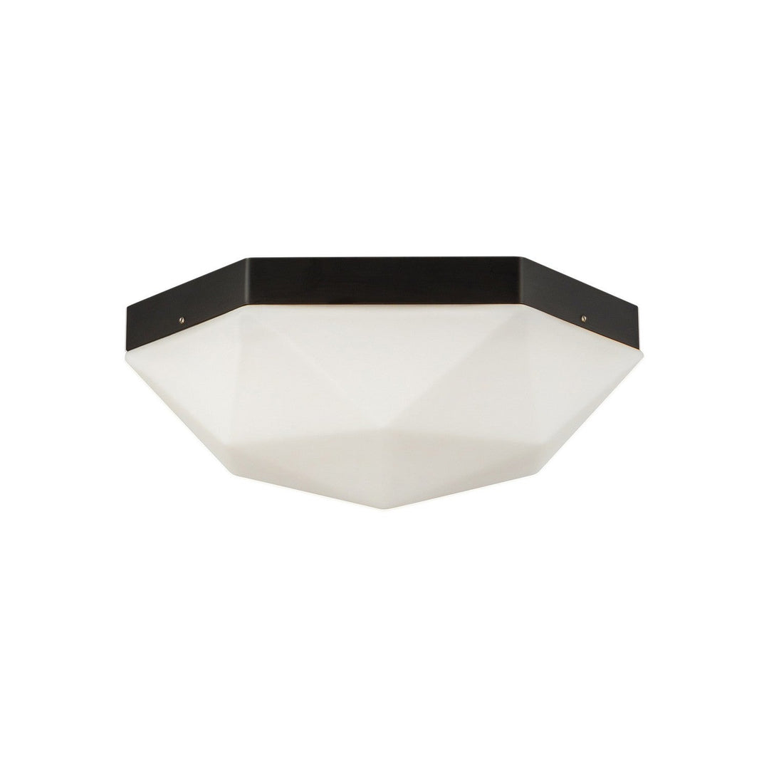 Alora Canada - FM424512MBOP - Two Light Flush Mount - Krysta - Matte Black/Opal Glass