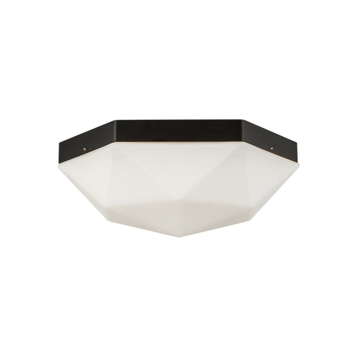 Alora Canada - FM424512MBOP - Two Light Flush Mount - Krysta - Matte Black/Opal Glass