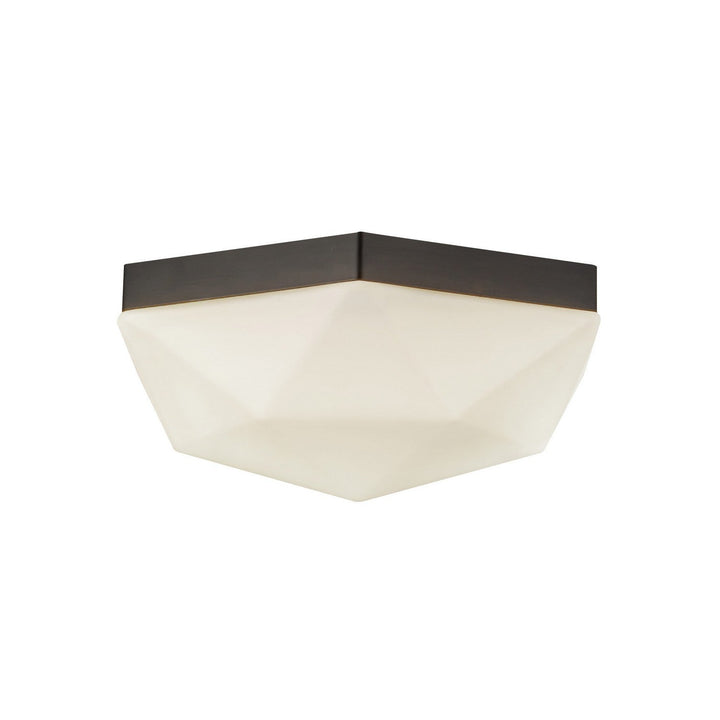 Alora Canada - FM424512MBOP - Two Light Flush Mount - Krysta - Matte Black/Opal Glass