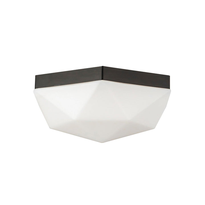 Alora Canada - FM424512MBOP - Two Light Flush Mount - Krysta - Matte Black/Opal Glass