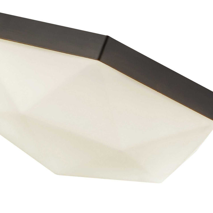 Alora Canada - FM424512MBOP - Two Light Flush Mount - Krysta - Matte Black/Opal Glass