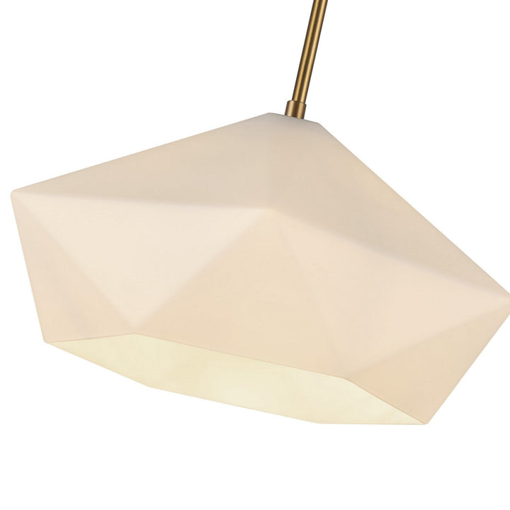 Alora Canada - PD424514BGOP - One Light Pendant - Krysta - Brushed Gold/Opal Glass