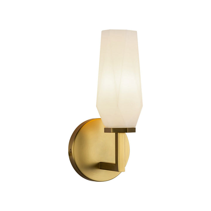 Alora Canada - WV424110BGOP - One Light Wall Vanity - Krysta - Brushed Gold/Opal Glass