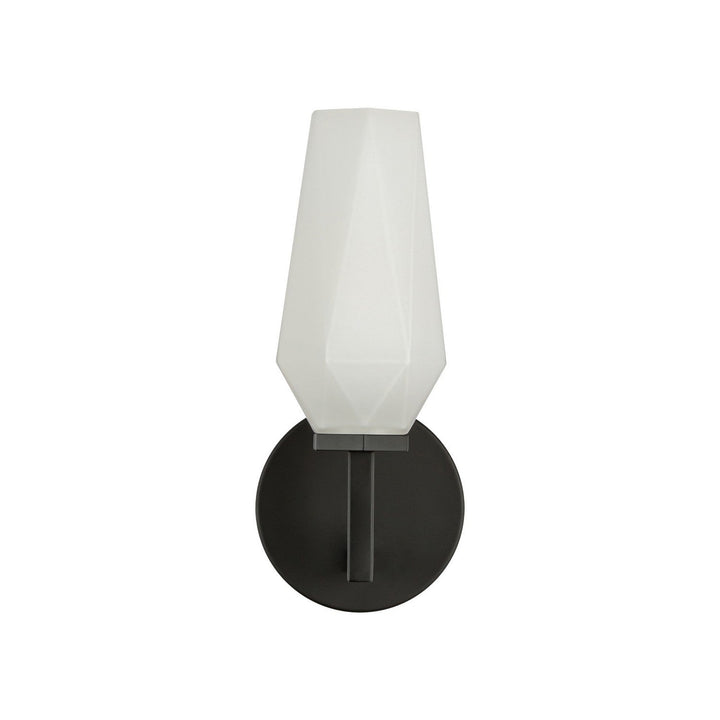 Alora Canada - WV424110MBOP - One Light Wall Vanity - Krysta - Matte Black/Opal Glass