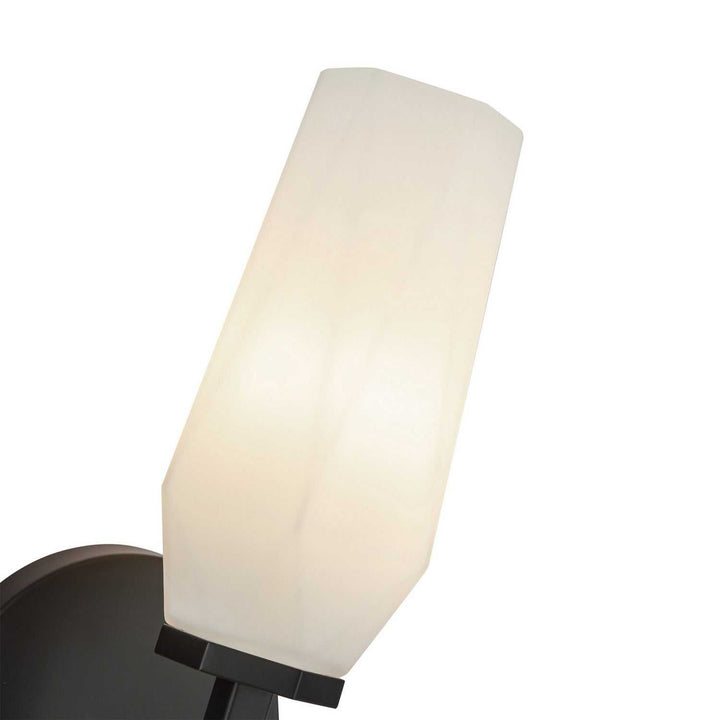 Alora Canada - WV424110MBOP - One Light Wall Vanity - Krysta - Matte Black/Opal Glass