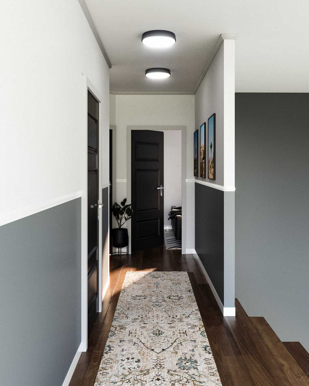 Alora Canada - FM503611MB-5CCT - LED Flush Mount - Laval - Matte Black