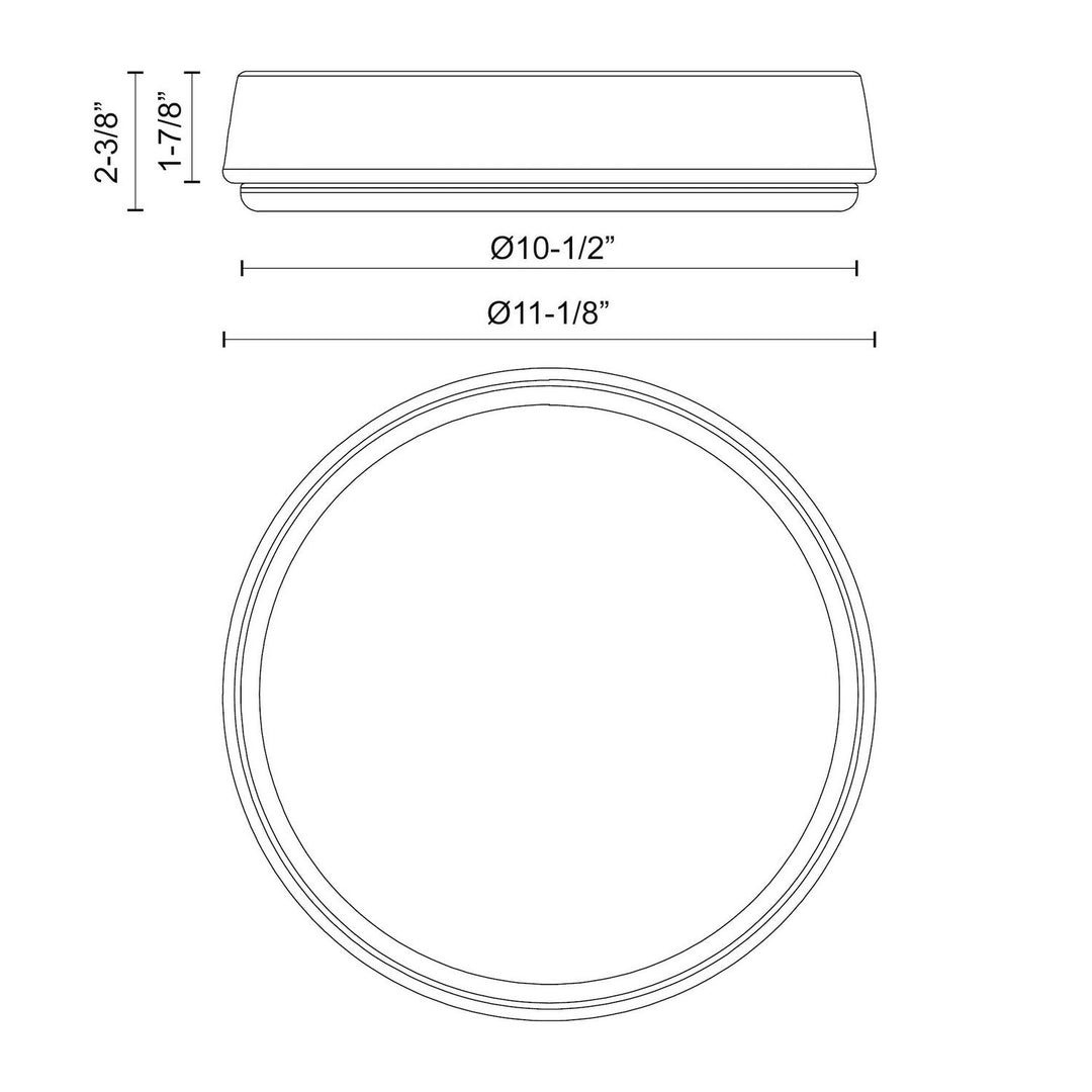 Alora Canada - FM503611MB-5CCT - LED Flush Mount - Laval - Matte Black