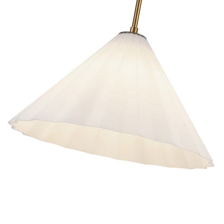Alora Canada - PD451814AGOP - One Light Pendant - Serena - Aged Gold/Opal Glass