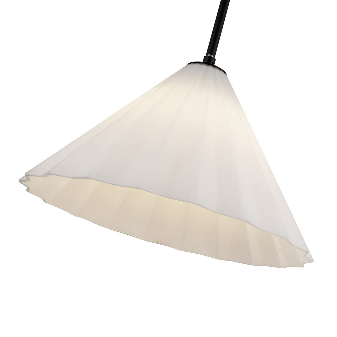 Alora Canada - PD451814MBOP - One Light Pendant - Serena - Matte Black/Opal Glass