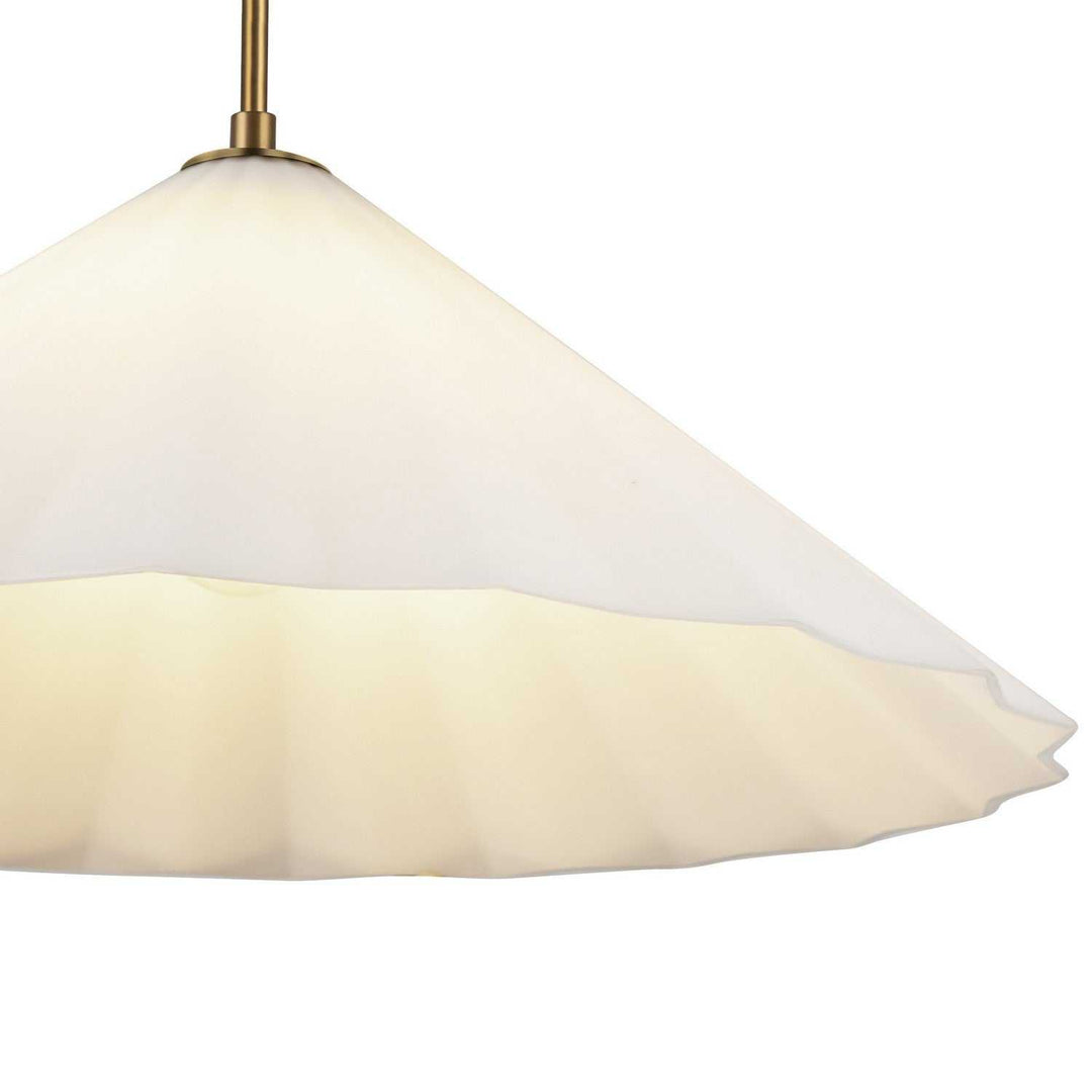 Alora Canada - PD451820AGOP - One Light Pendant - Serena - Aged Gold/Opal Glass