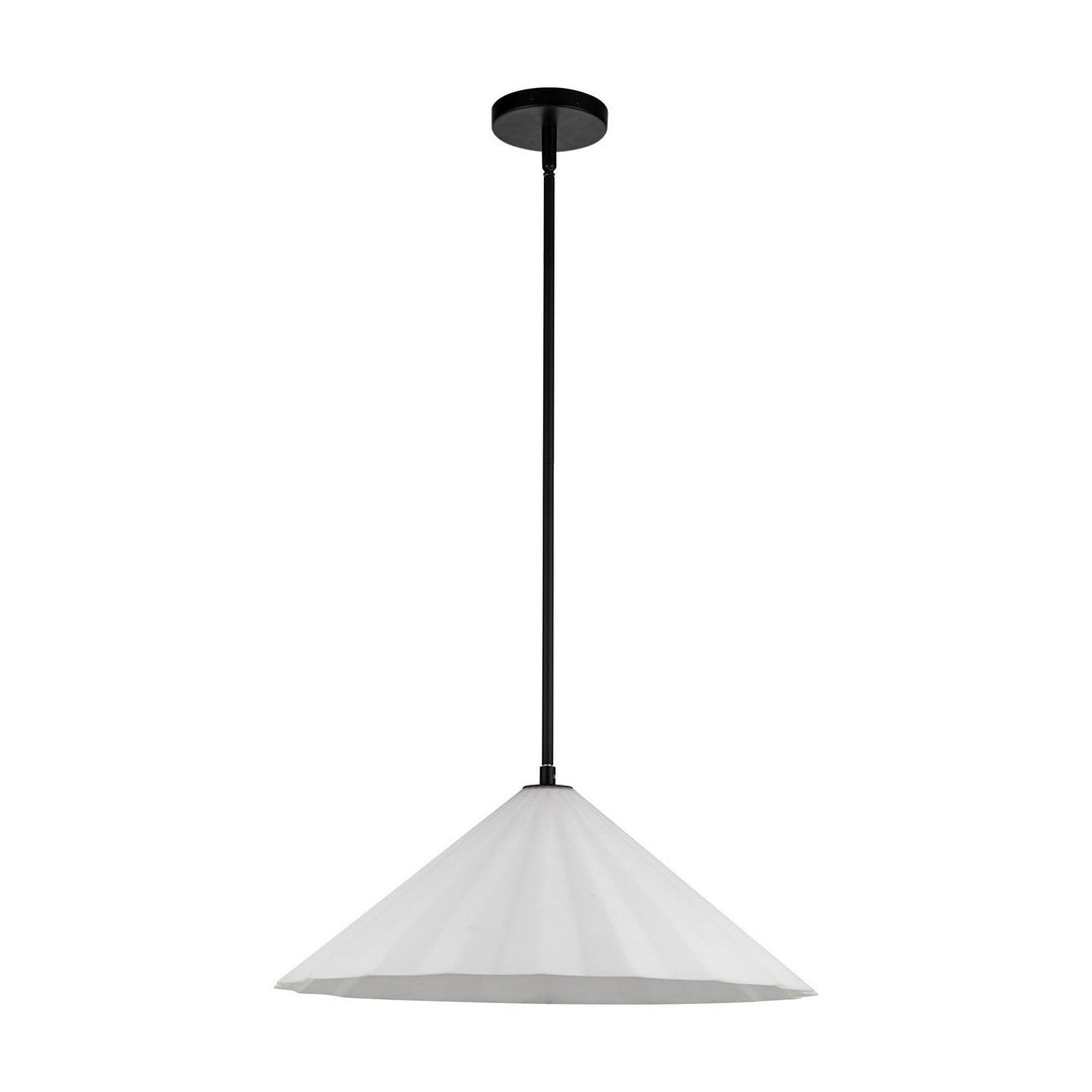 Alora Canada - PD451820MBOP - One Light Pendant - Serena - Matte Black/Opal Glass