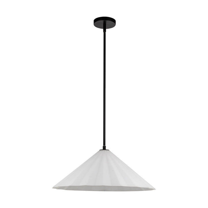 Alora Canada - PD451820MBOP - One Light Pendant - Serena - Matte Black/Opal Glass