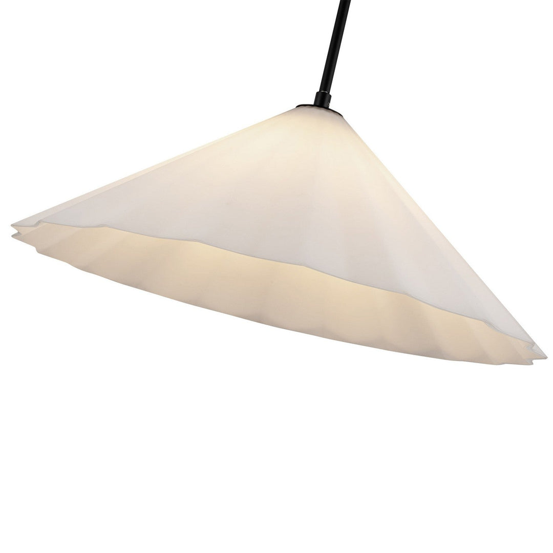 Alora Canada - PD451820MBOP - One Light Pendant - Serena - Matte Black/Opal Glass