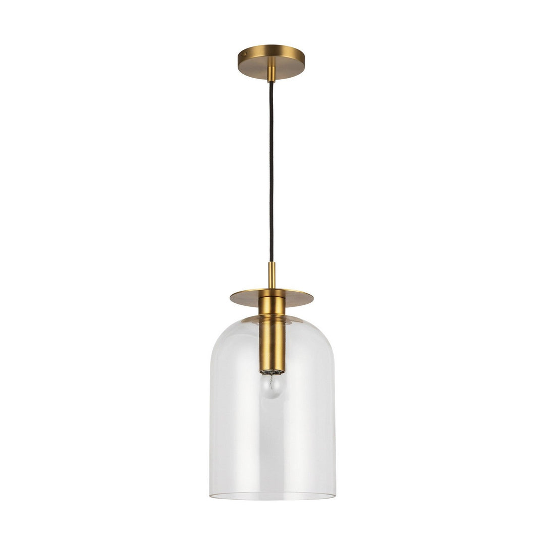 Alora Canada - PD515408BGCL - One Light Pendant - Sylvia - Brushed Gold/Clear Glass