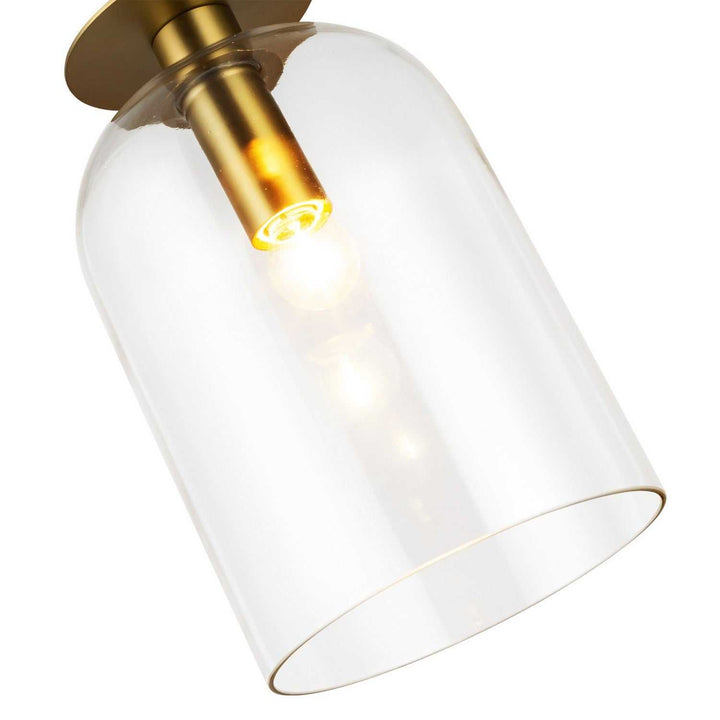 Alora Canada - PD515408BGCL - One Light Pendant - Sylvia - Brushed Gold/Clear Glass