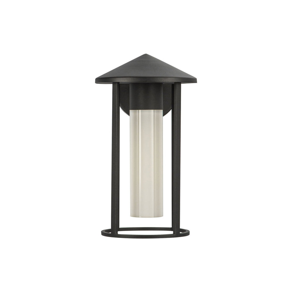 Alora Canada - EW526312BKGO - One Light Exterior Wall Mount - Tenko - Black/Glossy Opal Glass
