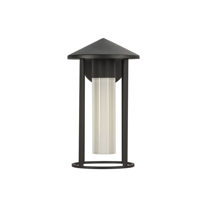 Alora Canada - EW526312BKGO - One Light Exterior Wall Mount - Tenko - Black/Glossy Opal Glass