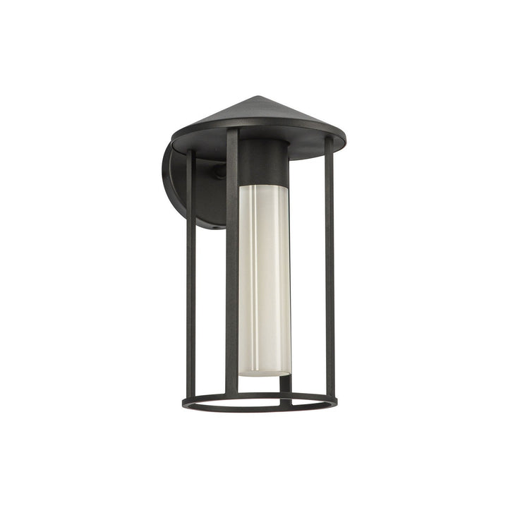 Alora Canada - EW526312BKGO - One Light Exterior Wall Mount - Tenko - Black/Glossy Opal Glass