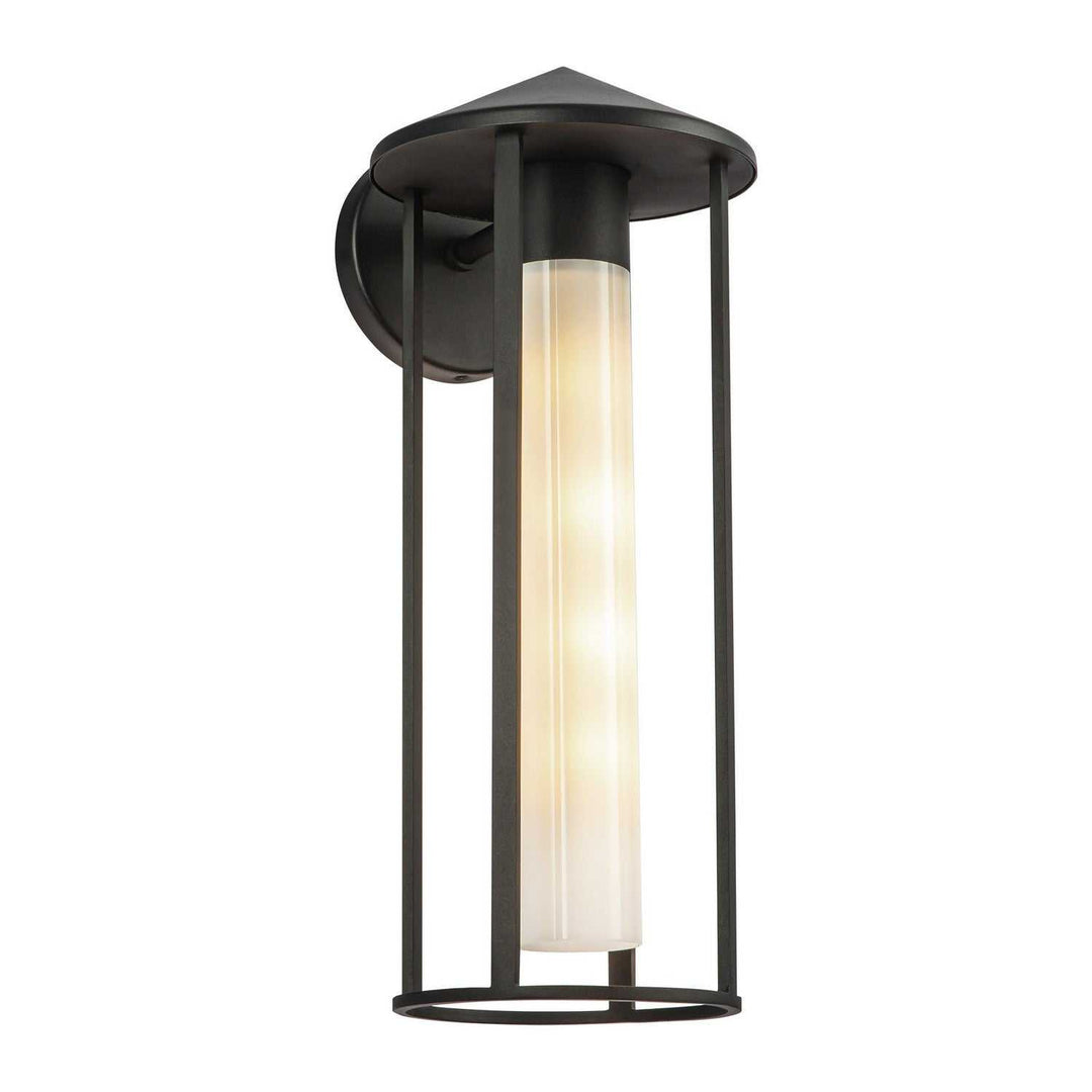 Alora Canada - EW526318BKGO - One Light Exterior Wall Mount - Tenko - Black/Glossy Opal Glass