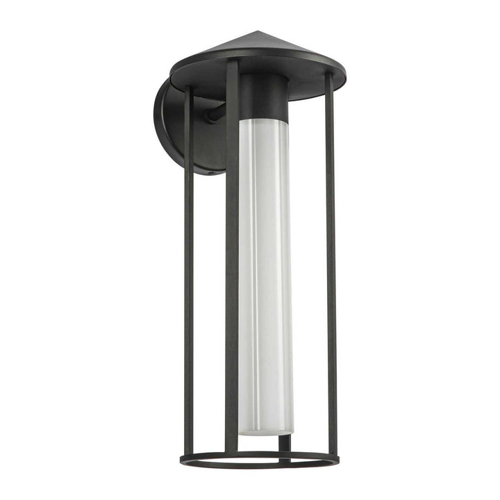 Alora Canada - EW526318BKGO - One Light Exterior Wall Mount - Tenko - Black/Glossy Opal Glass