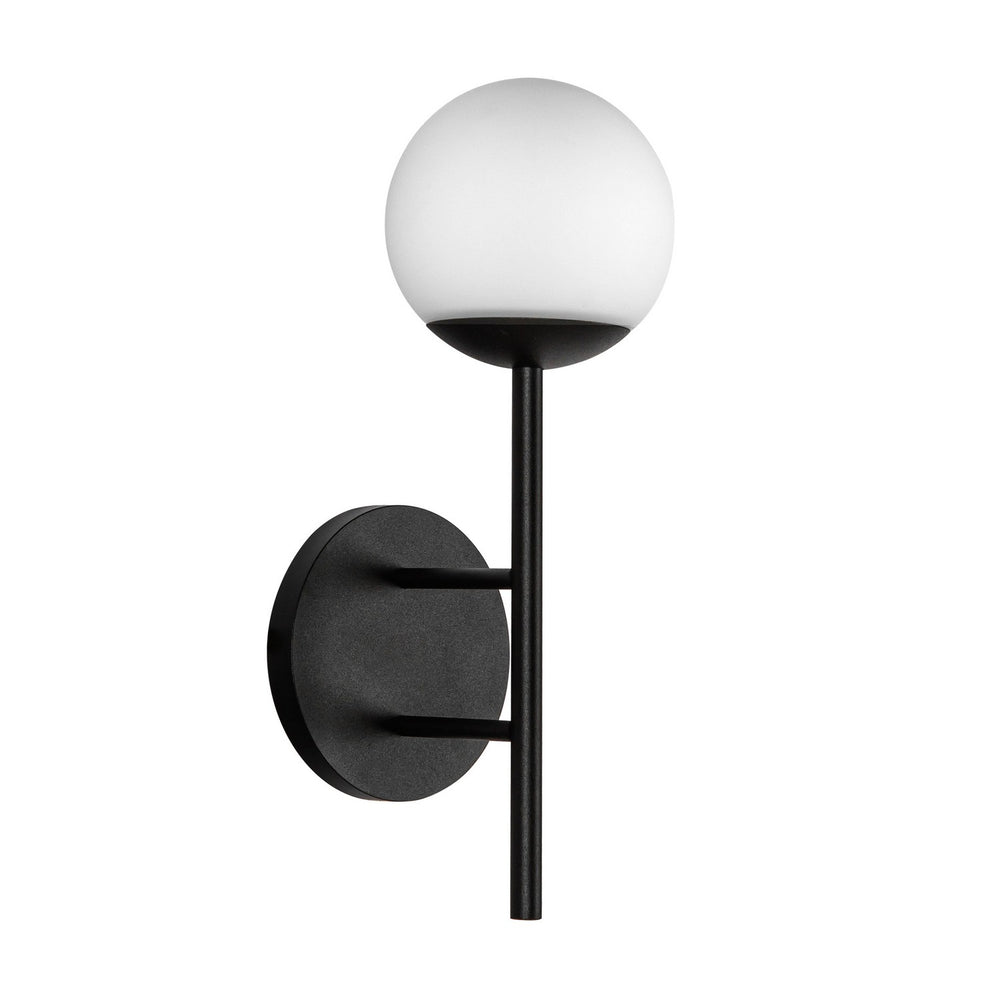 Kuzco Canada - EW78513-BK/OP - LED Exterior Wall Mount - Claremont - Black/Opal Glass