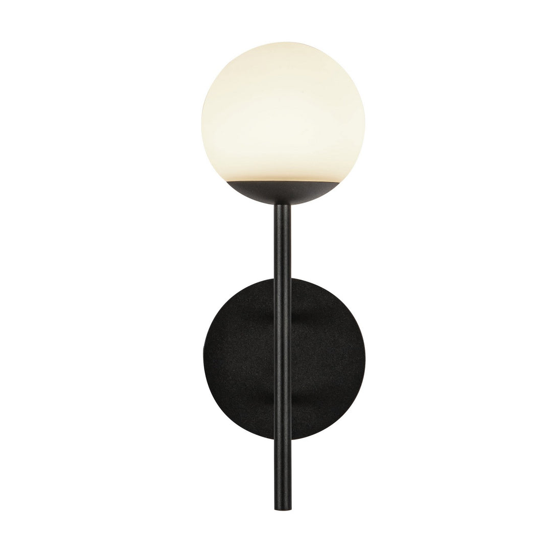Kuzco Canada - EW78513-BK/OP - LED Exterior Wall Mount - Claremont - Black/Opal Glass