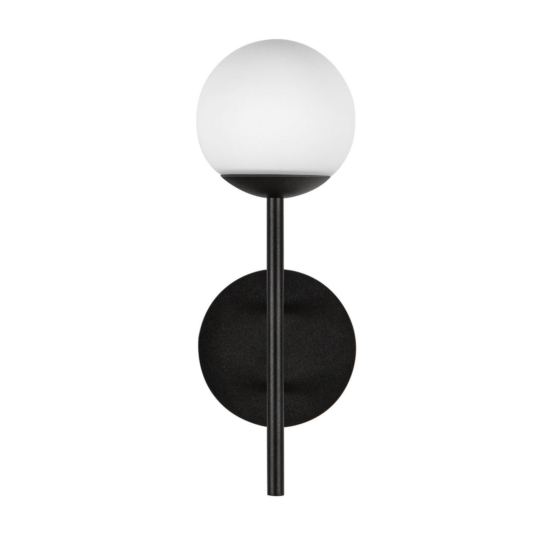 Kuzco Canada - EW78513-BK/OP - LED Exterior Wall Mount - Claremont - Black/Opal Glass