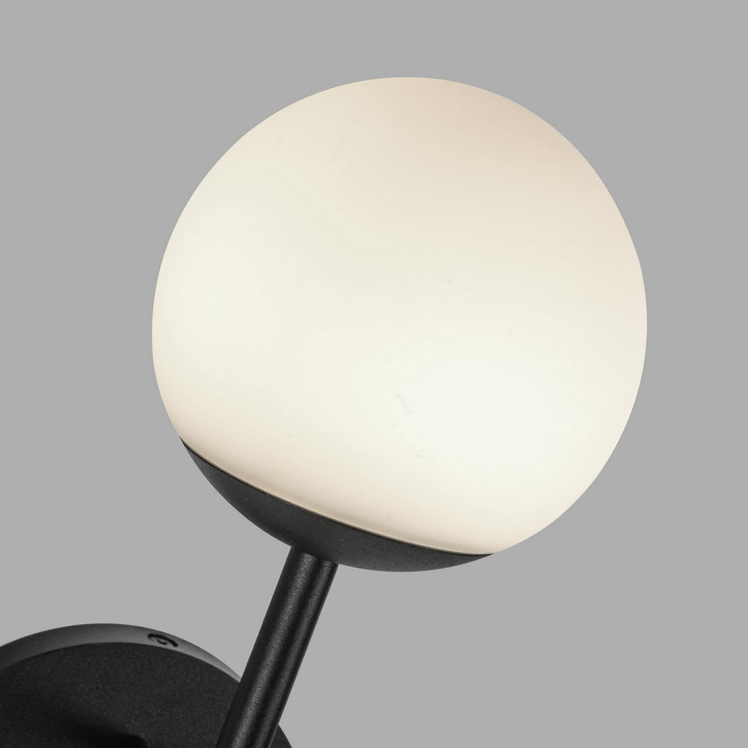 Kuzco Canada - EW78513-BK/OP - LED Exterior Wall Mount - Claremont - Black/Opal Glass