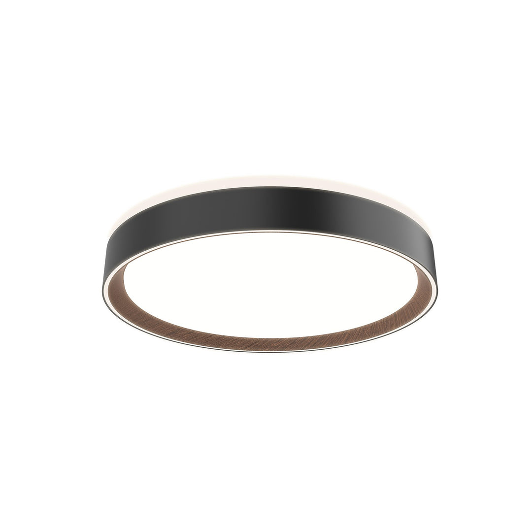 Kuzco Canada - FM43916-BK/WT-5CCT - LED Flush Mount - Essex - Black/Walnut