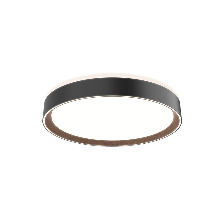 Kuzco Canada - FM43916-BK/WT-5CCT - LED Flush Mount - Essex - Black/Walnut