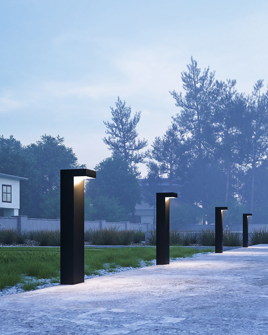 Kuzco Canada - EB45624-BK-UNV - LED Exterior Bollard - Evans - Black