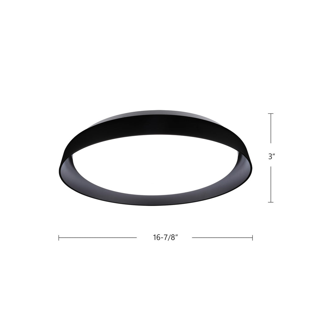 Kuzco Canada - FM43117-BK-5CCT - LED Flush Mount - Hampton - Black