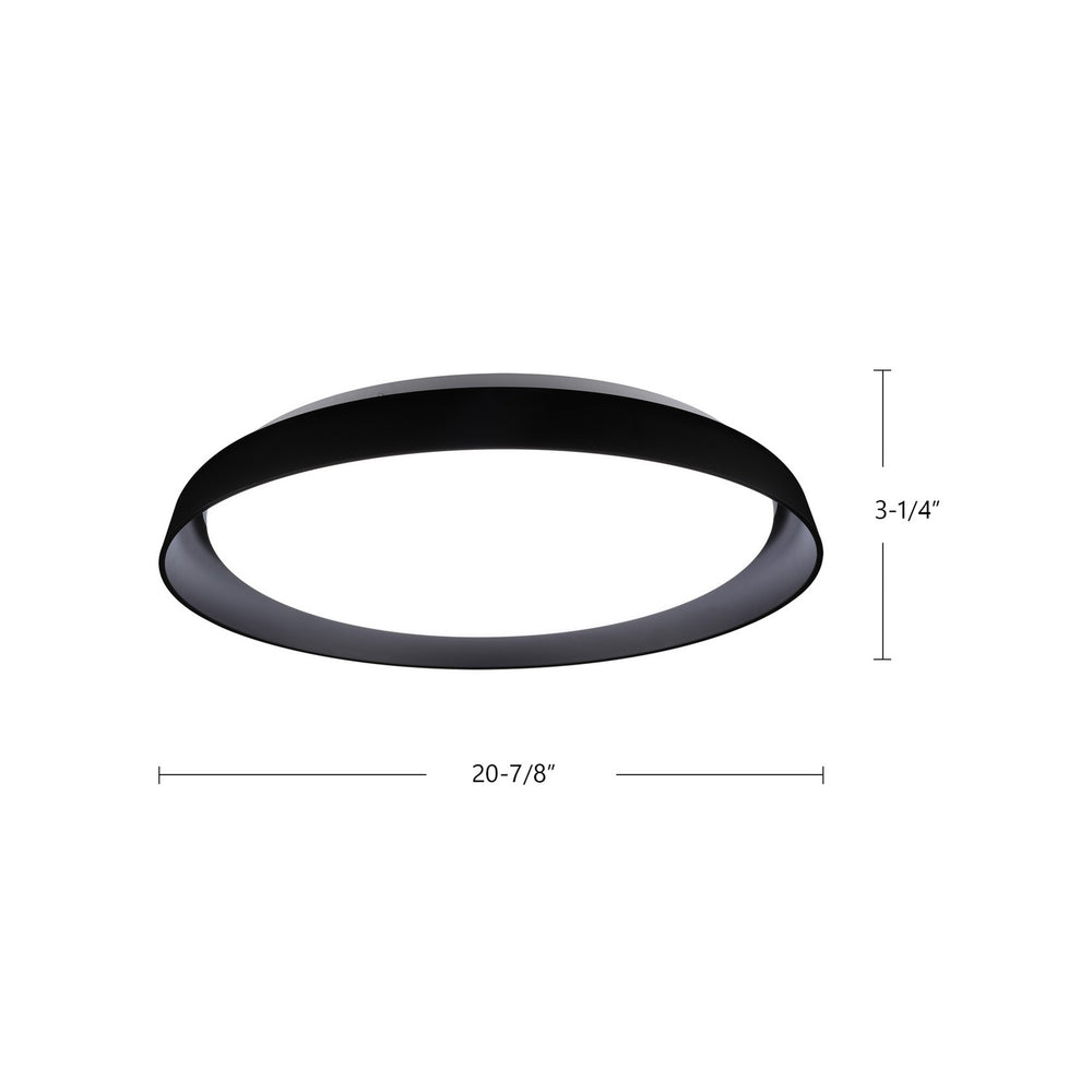Kuzco Canada - FM43121-BK-5CCT - LED Flush Mount - Hampton - Black